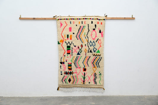 Petit tapis traditionnel Azilal 156 X 102 Cm