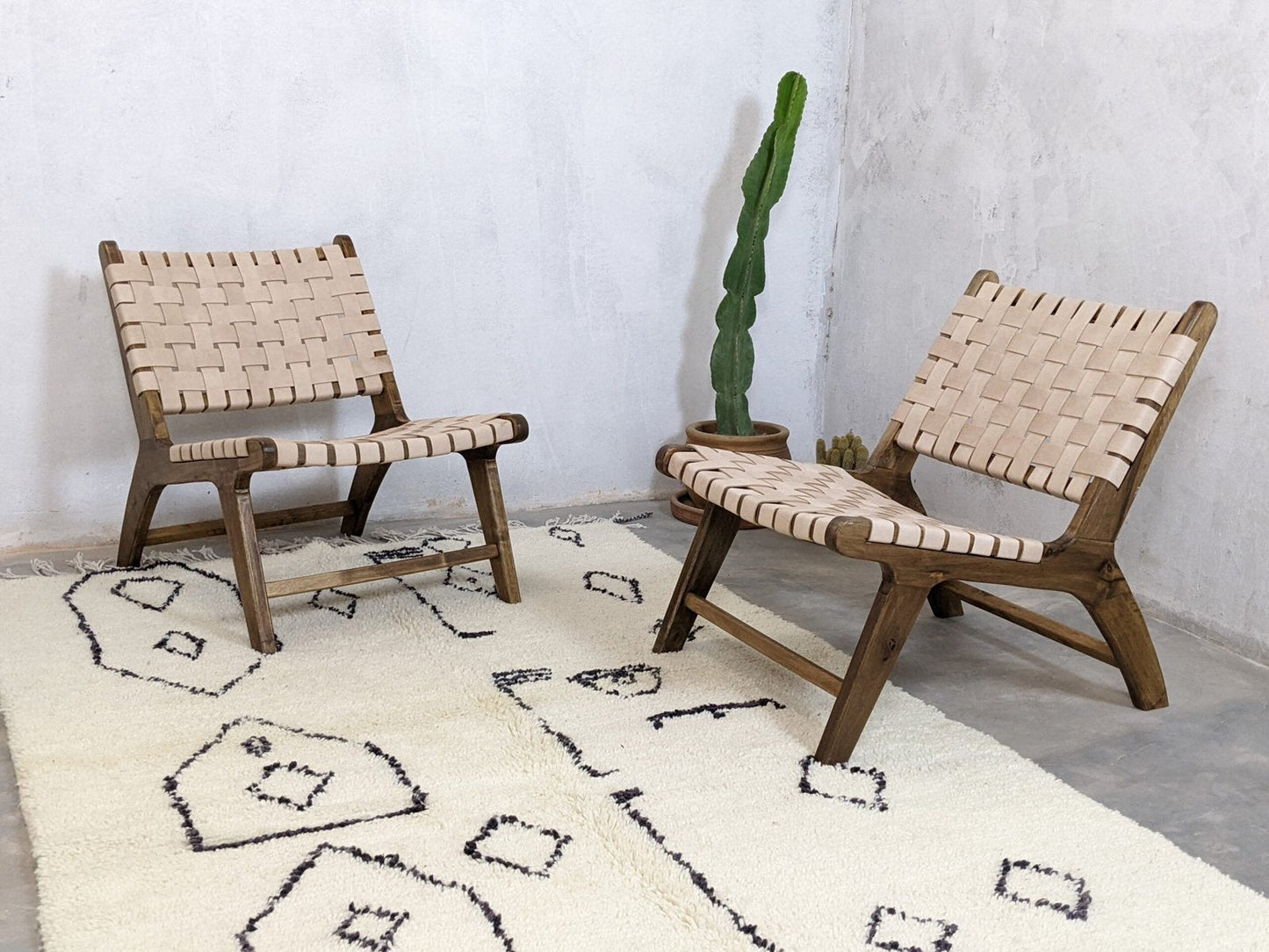 Deux Fauteuils Baldi Chic En cuir