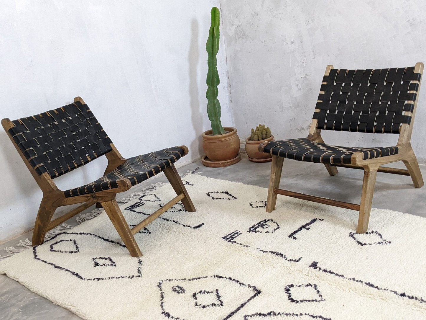 Deux Fauteuils Baldi Chic En cuir