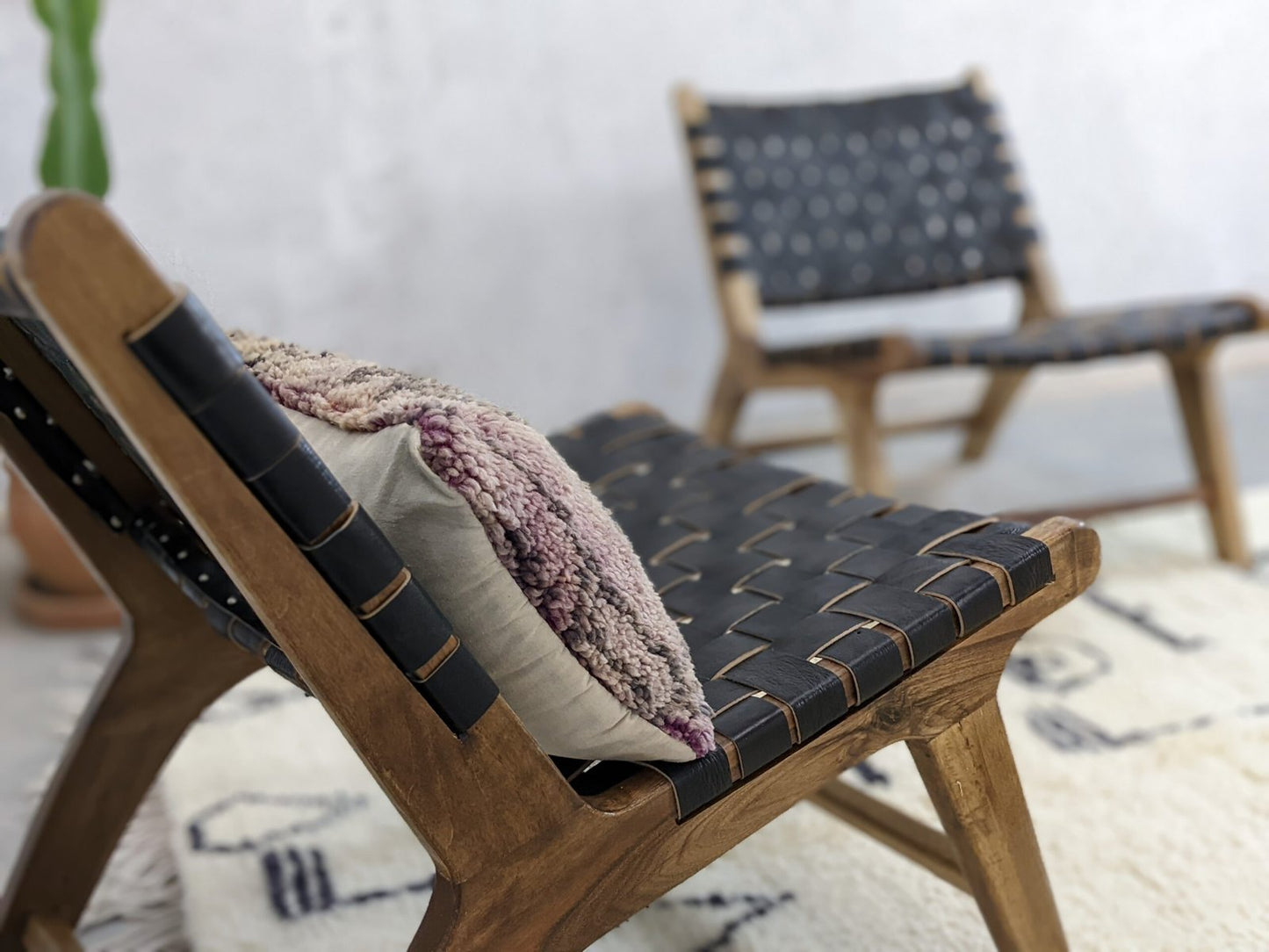 Deux Fauteuils Baldi Chic En cuir