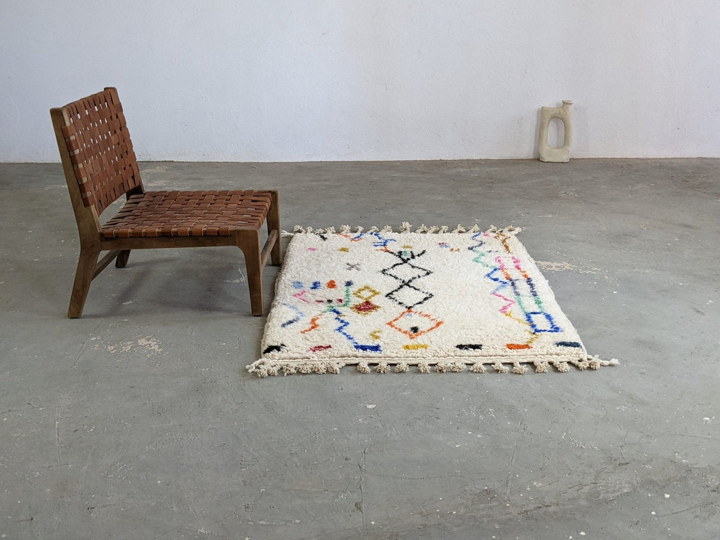 Petit tapis traditionnel Azilal 140 X 106 Cm