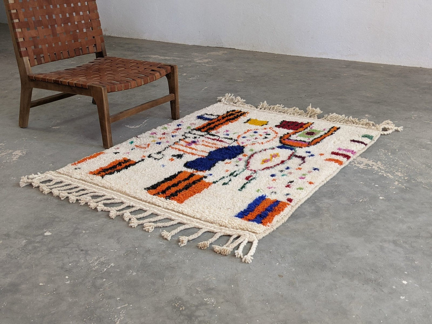 Petit tapis traditionnel Azilal 138 X 107 Cm