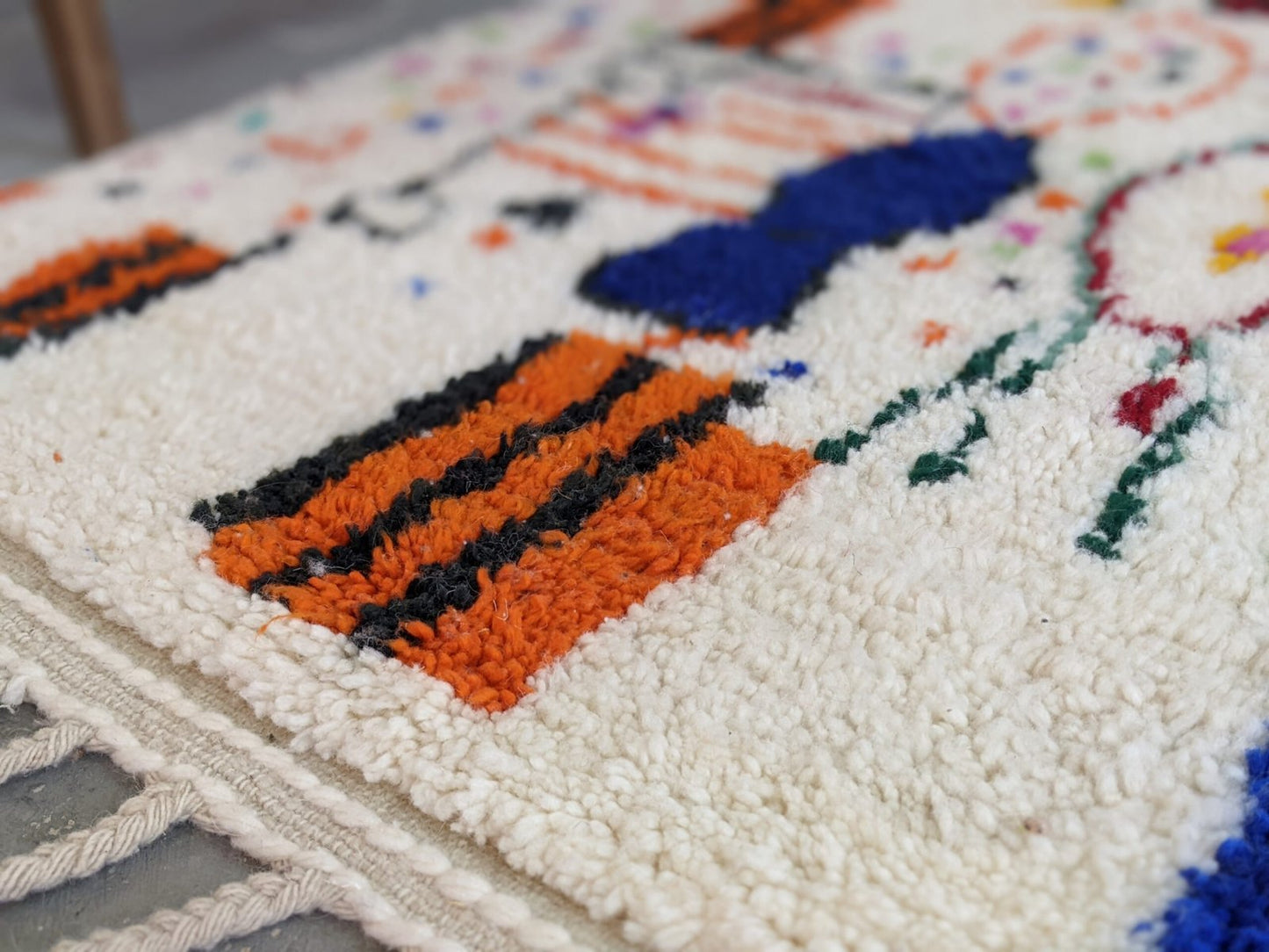 Petit tapis traditionnel Azilal 138 X 107 Cm