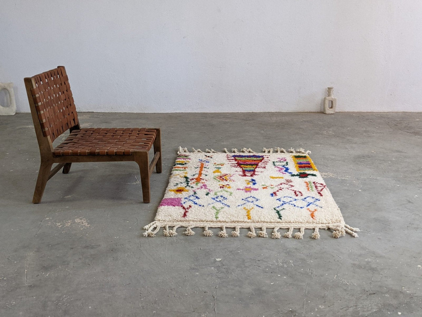 Petit tapis traditionnel Azilal 140 X 102 Cm