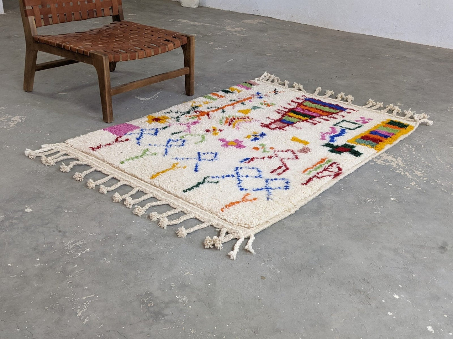 Petit tapis traditionnel Azilal 140 X 102 Cm