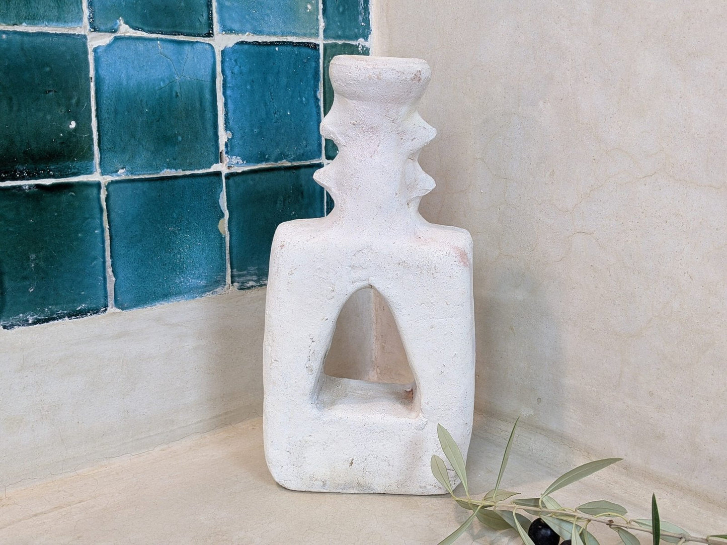 Porte-bougie en céramique #C100