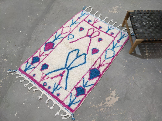 Petit tapis traditionnel Azilal 160 X 108 Cm