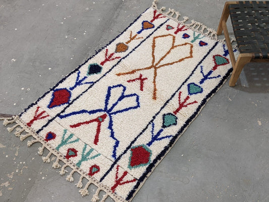 Petit tapis traditionnel Azilal 160 X 100 Cm