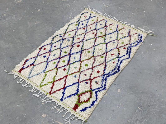 Petit tapis traditionnel Azilal 146 X 105 Cm