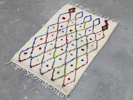 Petit tapis traditionnel Azilal 150 X 104 Cm