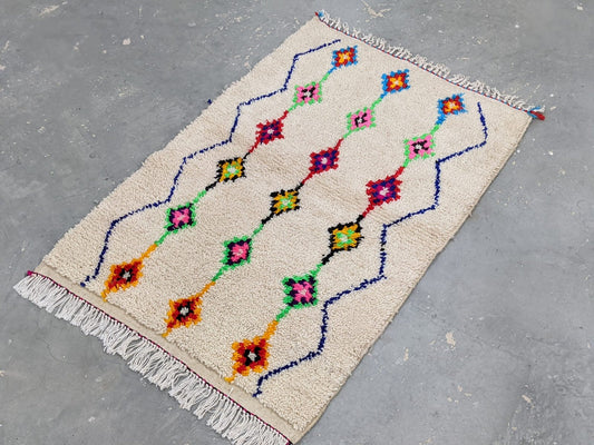 Petit tapis traditionnel Azilal 150 X 103 Cm