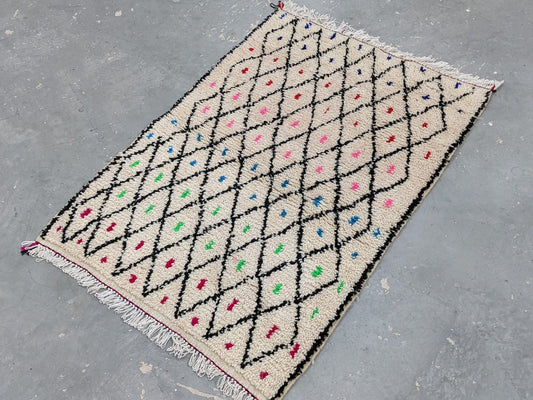 Petit tapis traditionnel Azilal 154 X 105 Cm