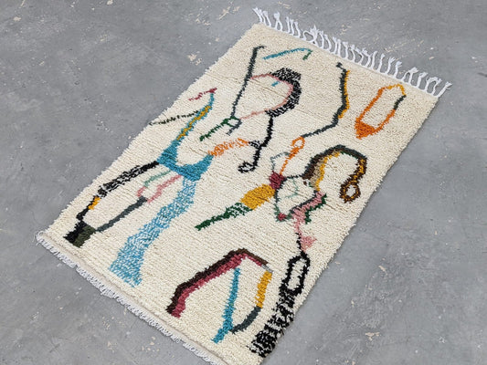 Petit tapis traditionnel Azilal 155 X 100 Cm