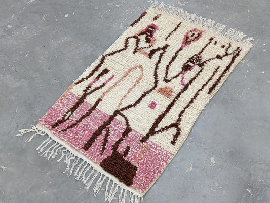 Petit tapis traditionnel Azilal 152 X 93 Cm